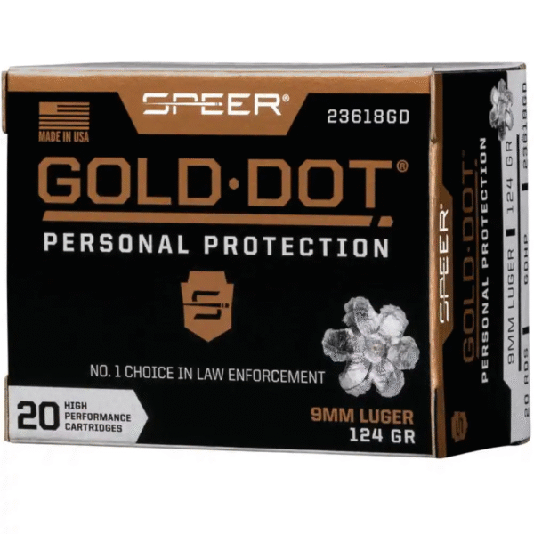Speer 9mm Luger GD hollow point bullet 8.04 g_124 grs_ (2) Speer 9mm Luger GD hollow point bullet 8.04 g/124 grs